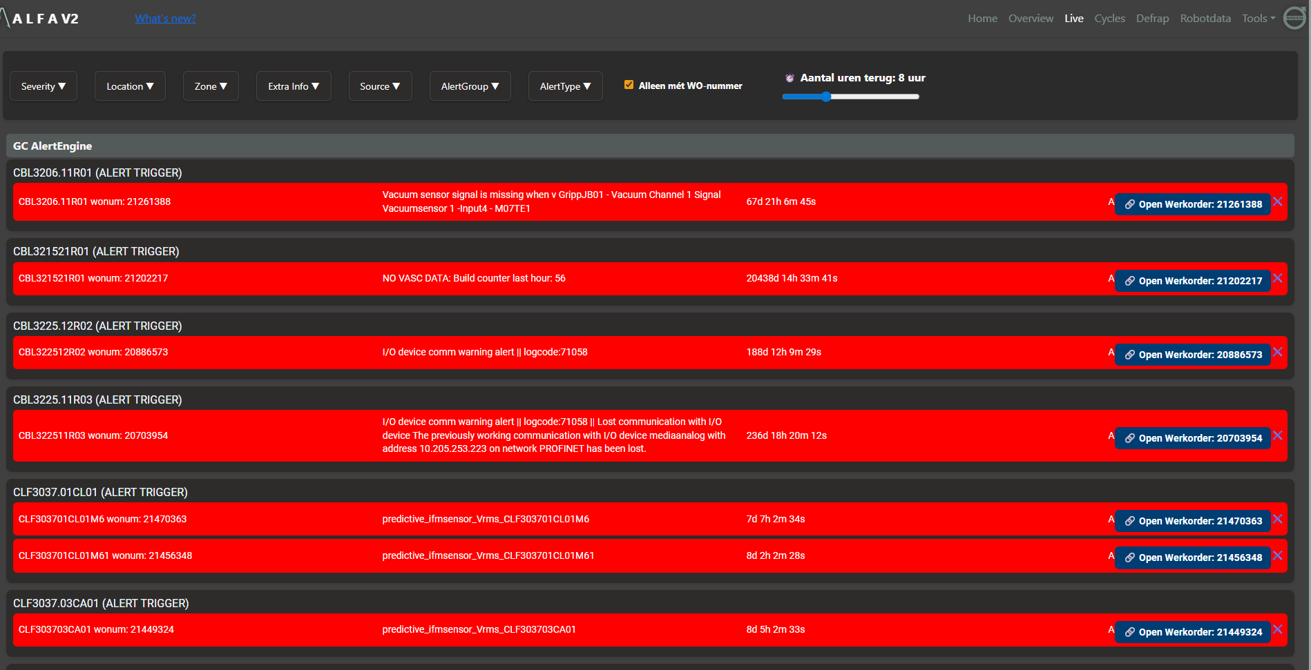 DataForge Alert Engine Interface